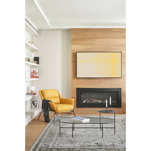 Čierny konferenčný stolík so sklenenou doskou Teulat Nix-image-3