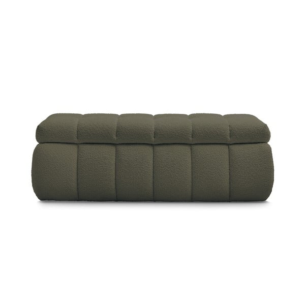 Zelená lavica z textílie buklé Mont Blanc – Bobochic Paris-image-2