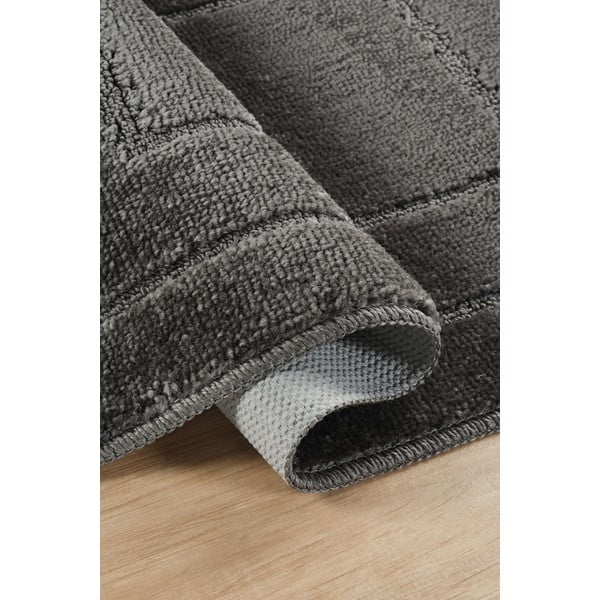 Antracitové kúpeľňové predložky v súprave 2 ks 50x80 cm Cerceve – Foutastic-image-2