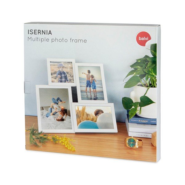 Biely rám na 4 fotografie Balvi Isernia-image-1