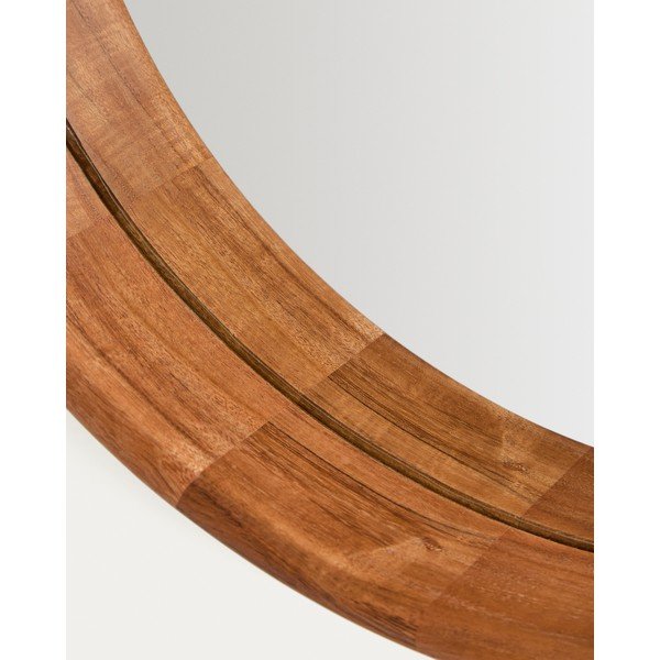 Nástenné zrkadlo s dreveným rámom ø 49,5 cm Berale – Kave Home-image-4