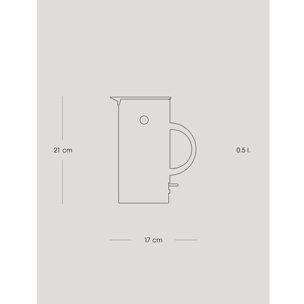 Čierna plastová rýchlovarná kanvica 500 ml EM77 – Stelton-image-3