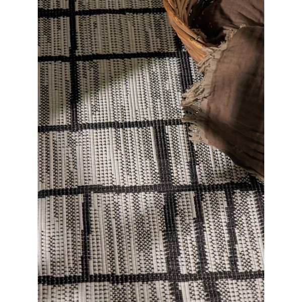 Čierny/krémovobiely okrúhly vnútorný a vonkajší koberec ø 200 cm Haringey Crouch – Ted Baker-image-2