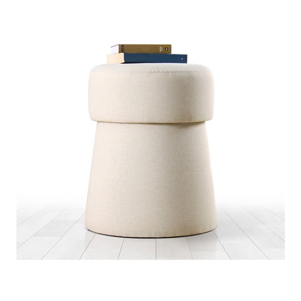 Krémový taburet Beans – Artie-image-2