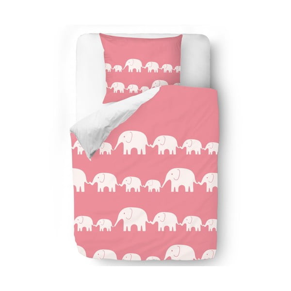 Obliečky Pink Elephants, 140x200 cm