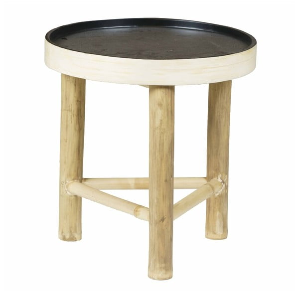 Odkladací bambusový stolík Speedtsberg Tira, priemer 40 cm