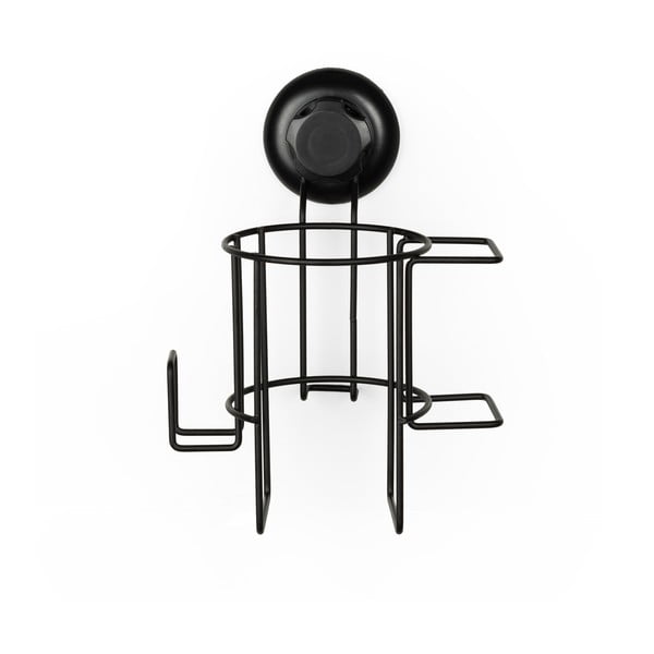 Čierny nástenný držiak pre fén Compactor Bestlock-image-4
