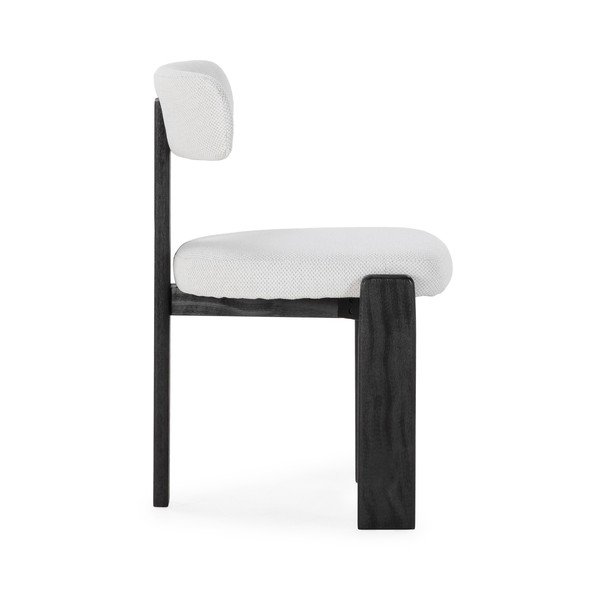 Čierne/svetlosivé čalúnené jedálenské stoličky v súprave 2 ks Nadia – MOME-image-1