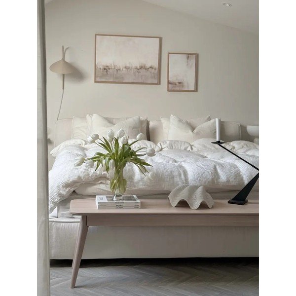 Prírodná lavica z dubového dreva Rowico Yumi-image-1