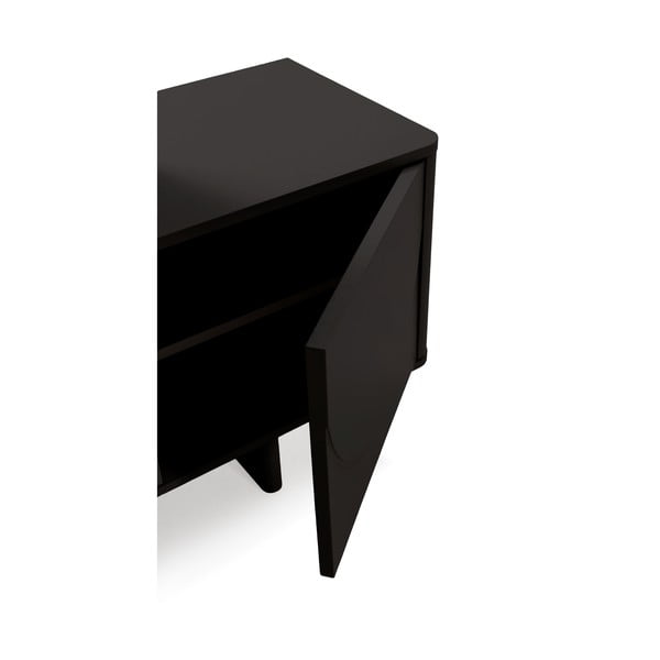 Čierny TV stolík 180x55x40 cm Solei – MOME-image-3