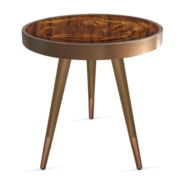 Príručný stolík Rassino Coffee Beans Circle, ⌀ 45 cm