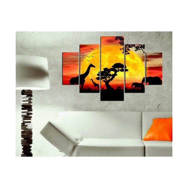 Viacdielny obraz Safari, 92 × 56 cm-image-1