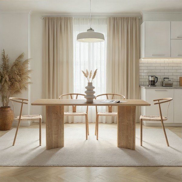 Jedálenský stôl v dekore duba 90x180 cm Linza – Kalune Design-image-1