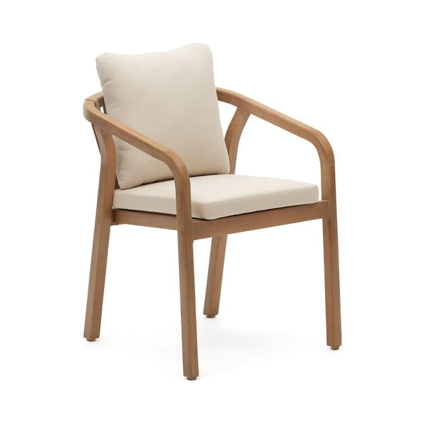 Jedálenská stolička v béžovo–prírodnej farbe v súprave 4 ks Malaret – Kave Home