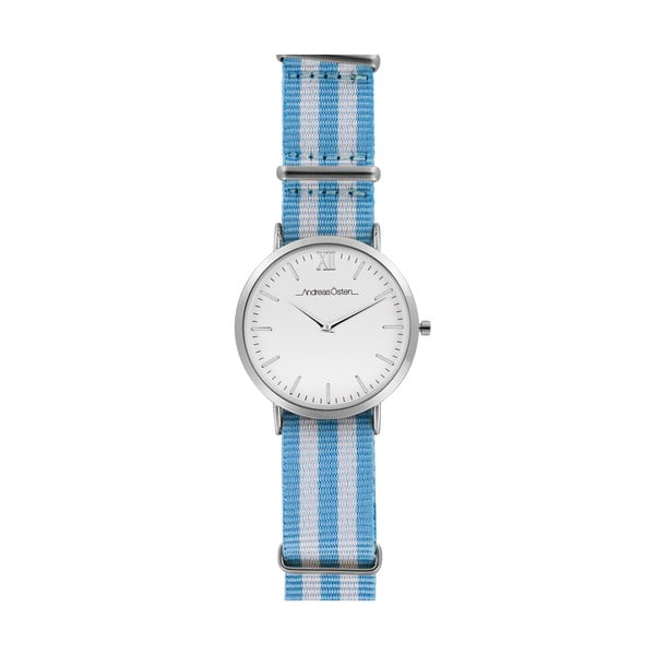Dámske hodinky s modro-bielym remienkom Andreas Östen Genna