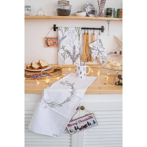 Bavlnené utierky v súprave 2 ks 50x70 cm Christmas Twigs – Butter Kings-image-1