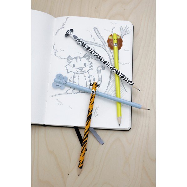 Ceruzky v súprave Safari – Kikkerland-image-1