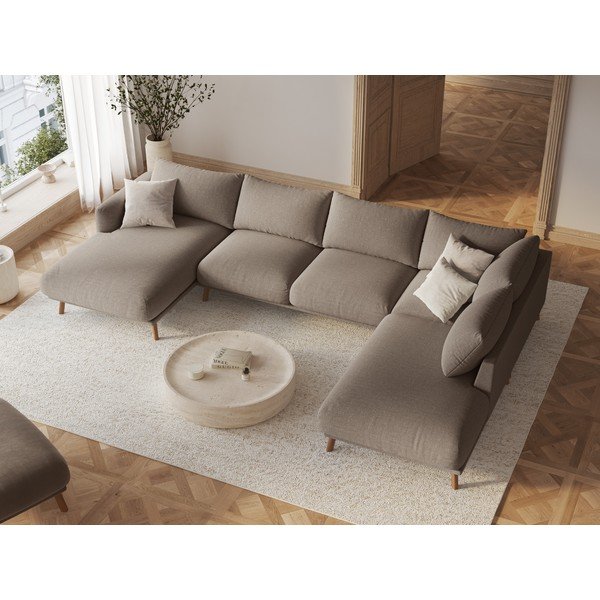 Taupe taburet Naomi – Micadoni -image-1