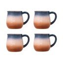 Modré/oranžové keramické hrnčeky v súprave 4 ks 200 ml Tatum – Bloomingville