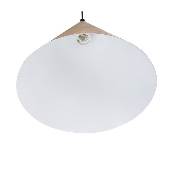 Hnedé závesné svietidlo s kovovým tienidlom ø 32 cm Dunca – Candellux Lighting-image-4
