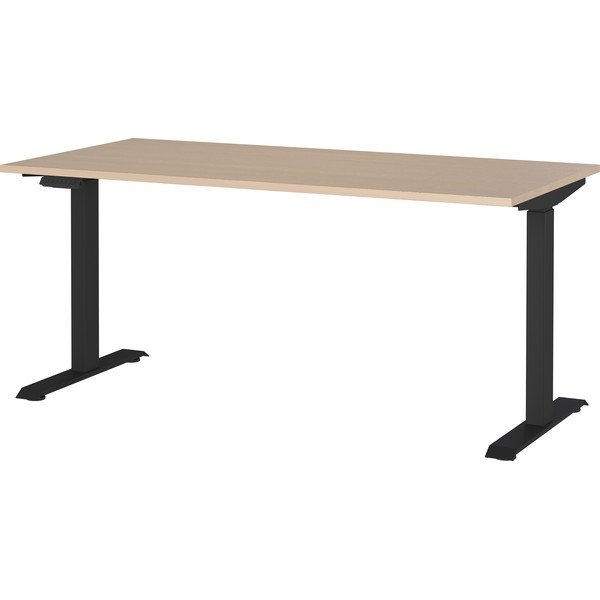 Pracovný stôl s elektricky nastaviteľnou výškou v dekore duba 80x160 cm – Germania