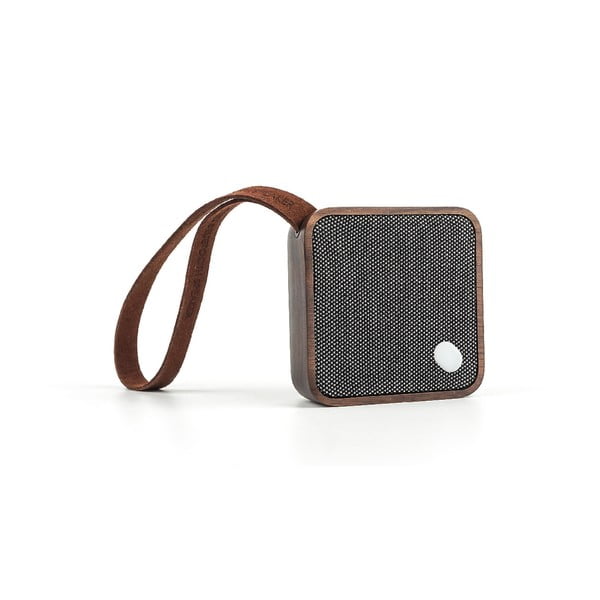 Tmavohnedý čierny bluetooth reproduktor Gingko Square