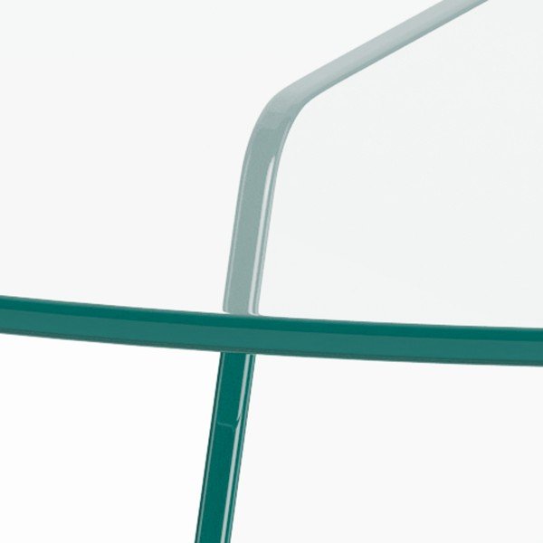 Sklenený okrúhly konferenčný stolík ø 80 cm Samos – Actona-image-2