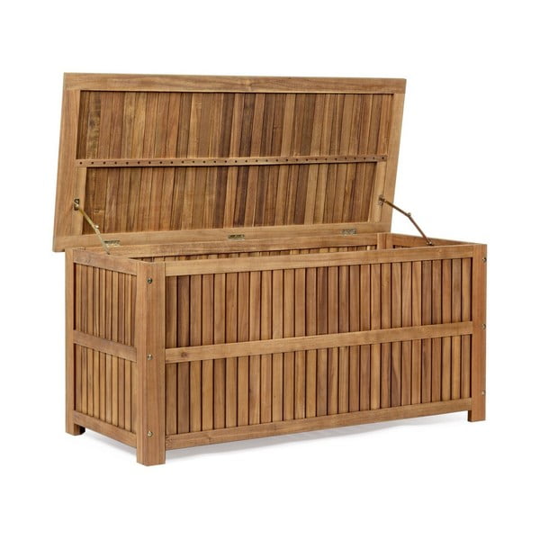 Drevený záhradný úložný box v prírodnej farbe Noemi  – Bizzotto-image-3