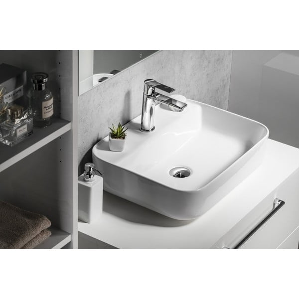 Stojančeková umývadlová batéria v lesklej striebornej farbe Pax – Sapho-image-2