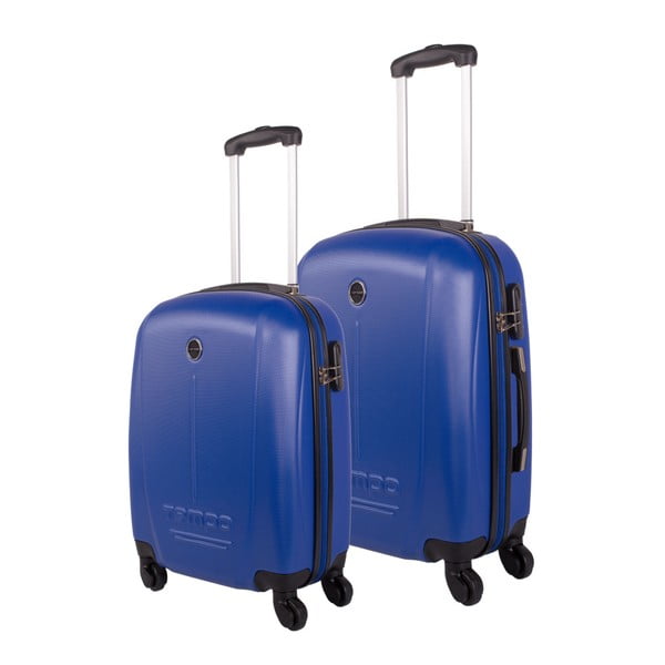 Sada 2 modrých cestovných kufrov na kolieskach Arsamar Collins
