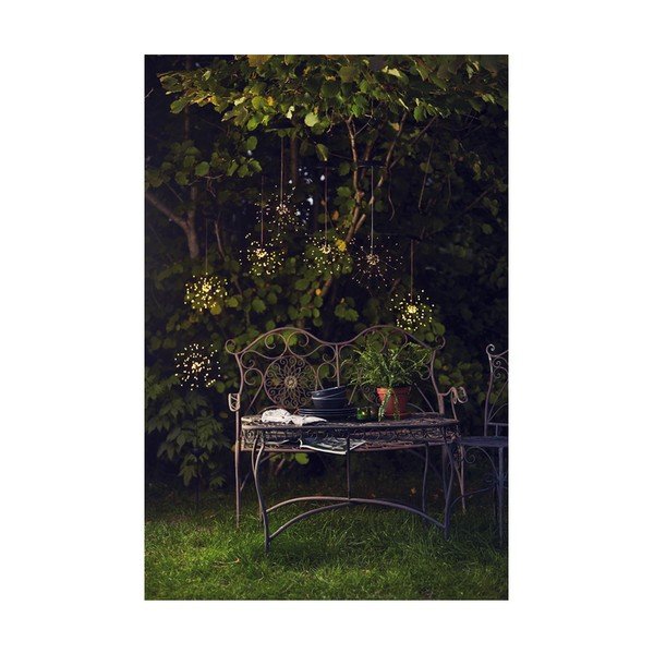 Vonkajšie solárne závesné LED svietidlo s bielymi diódami Star Trading Firework, výška 50 cm-image-4