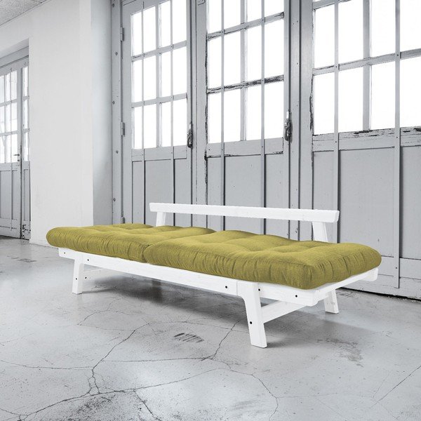 Rozkladacia pohovka Karup Step White/Avocado Green-image-2