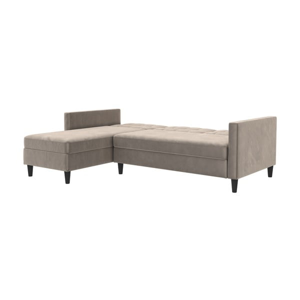 Béžová zamatová rohová pohovka Hartford – Støraa-image-3