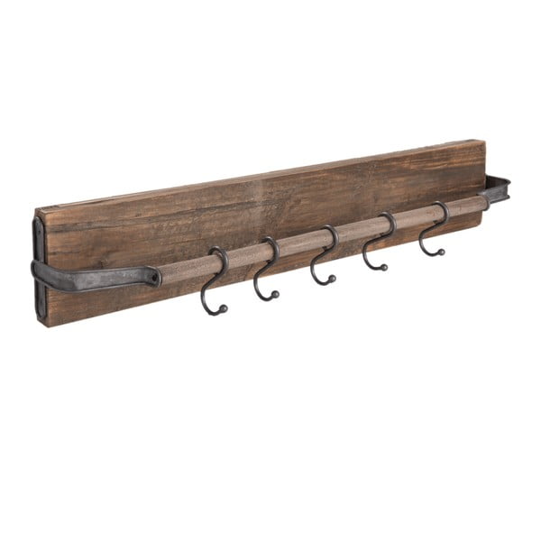 Nástenný vešiak s háčikmi Clayre & Eef Coat Rack, dĺžka 81 cm-image-1