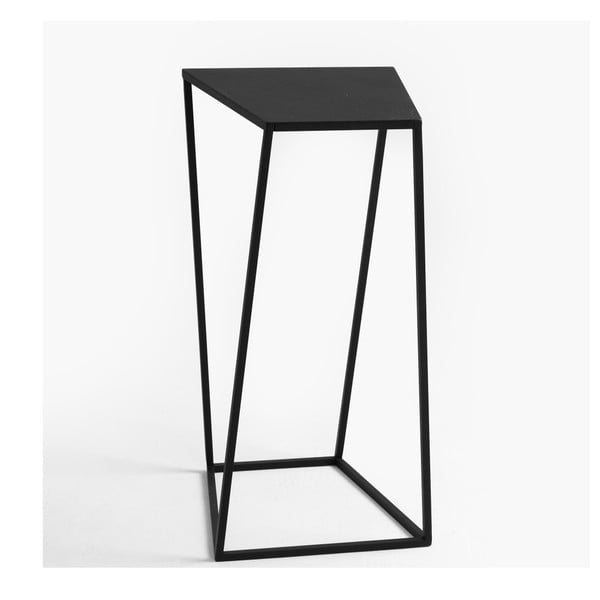 Čierny odkladací stolík Custom Form Zak, 30 × 30 cm