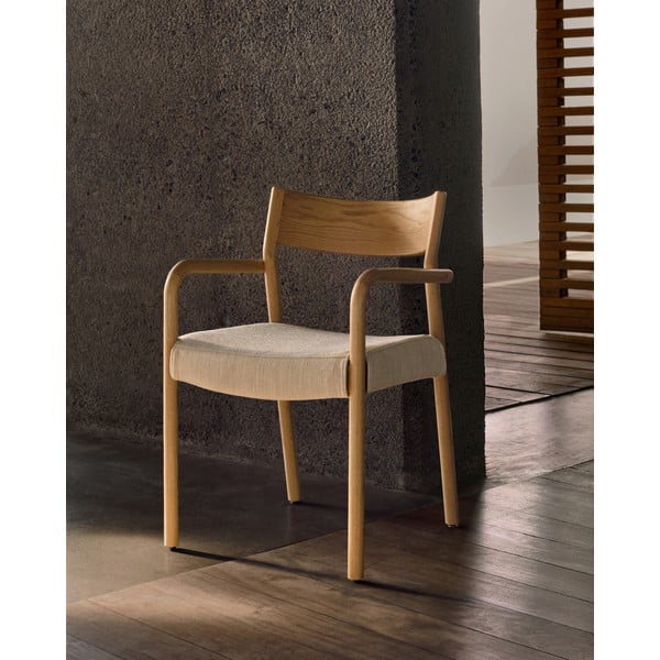 Béžová/v prírodnej farbe jedálenská stolička Falconera – Kave Home-image-1