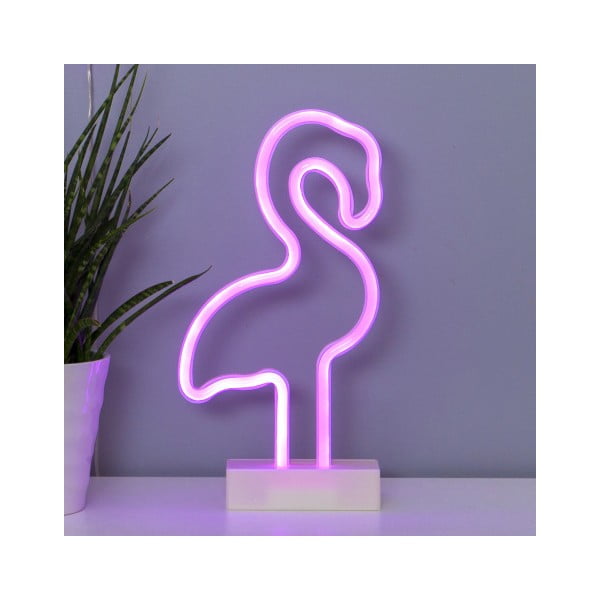 Ružová svetelná LED dekorácia Best Season Flamingo Neonlight