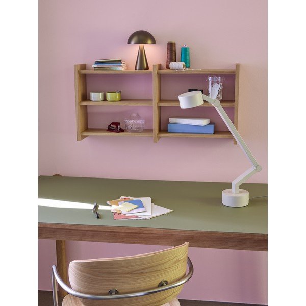 Poschodová polica v dekore duba v prírodnej farbe 85 cm Kant – Hübsch-image-1
