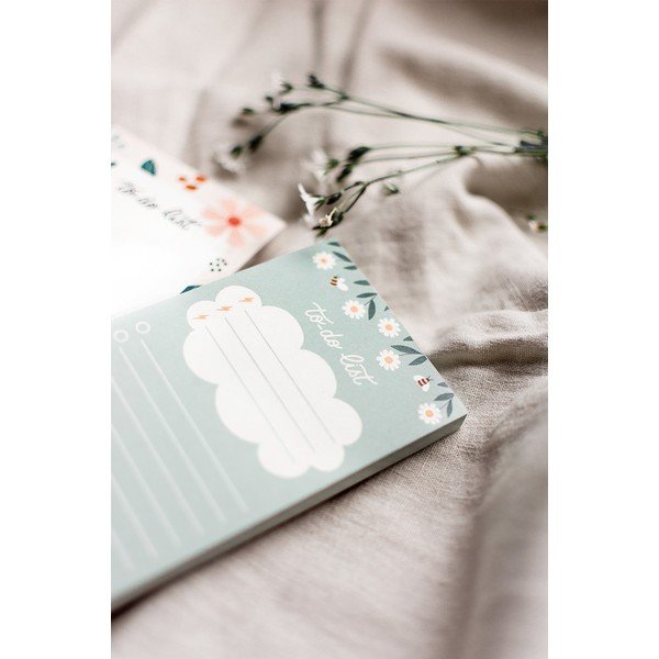 Linajkový odtrhávací to-do list s motívom Kvetinky Printintin, 70 listov-image-1