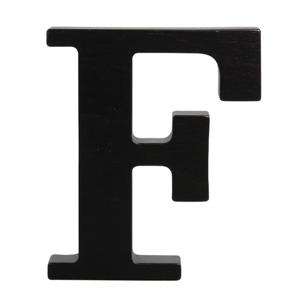 Čierne drevené písmeno Typoland F