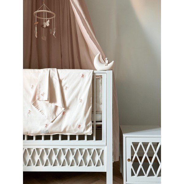 Biela postieľka s nastaviteľnou výškou/prístavná 60x120 cm Harlequin – Cam Cam Copenhagen-image-2