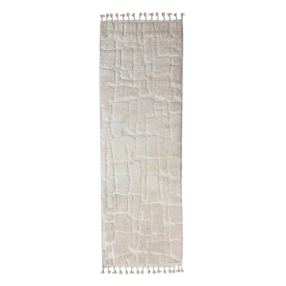 E-shop Krémový behúň 80x300 cm Esra Cobbled – Flair Rugs