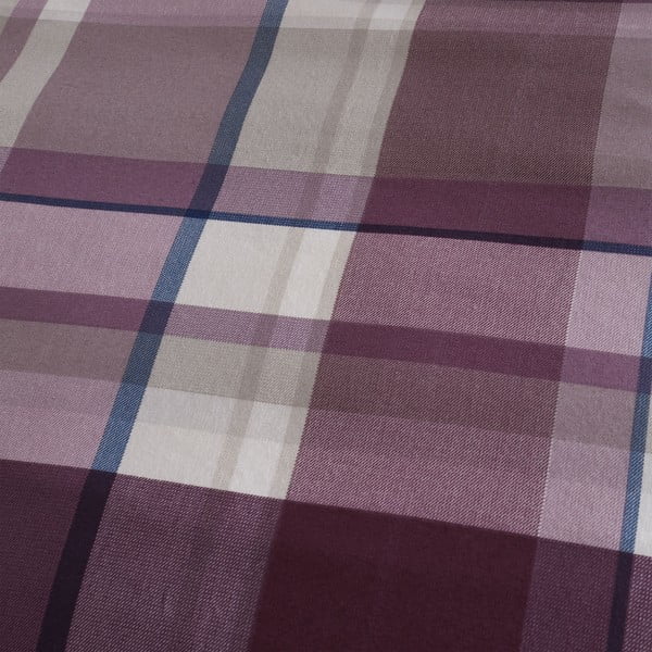 Fialové obliečky na jednolôžko 135x200 cm Check - Catherine Lansfield-image-4