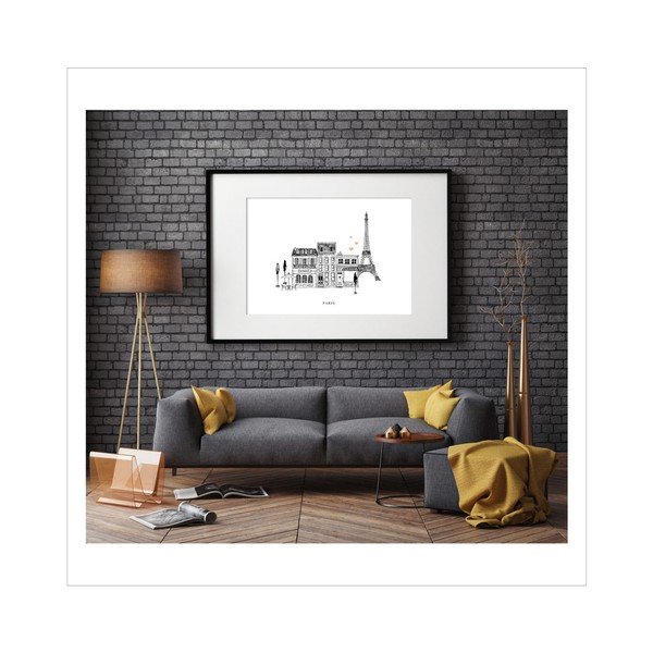 Plagát Leo La Douce Paris Mon Amour, 21 x 29,7 cm-image-1