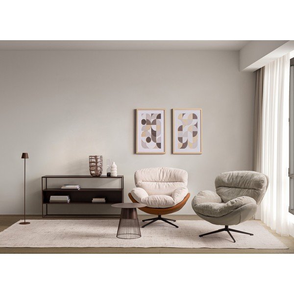 Tmavohnedý konzolový stolík so sklenenou doskou 30x140 cm Godric – Bizzotto-image-4