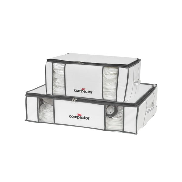 Sada 2 úložných boxov na oblečenie Compactor Storage Organizers
