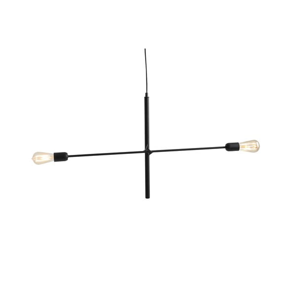 Čierne závesné svietidlo na 2 žiarovky Custom Form Twigo