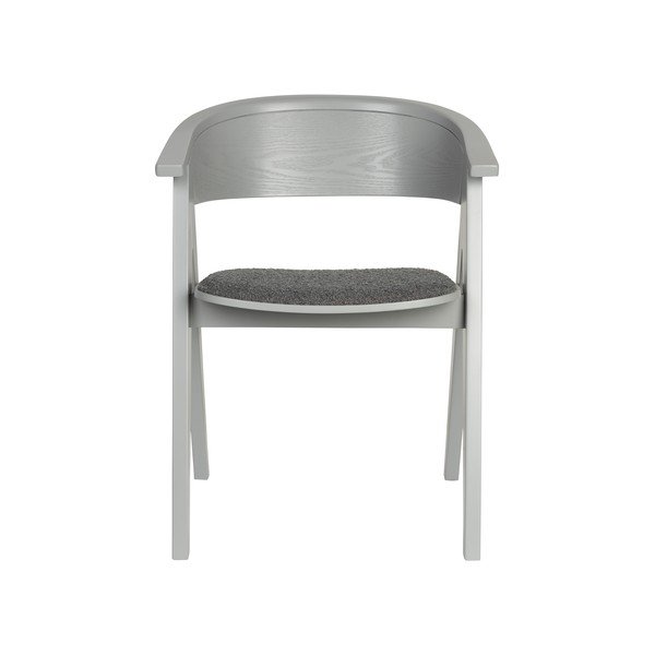 Sivé čalúnené jedálenské kreslo s podrúčkami NDSM – Zuiver-image-3