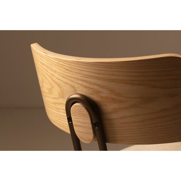 Béžová/v prírodnej farbe čalúnená jedálenská stolička Olimpia – MOME-image-3