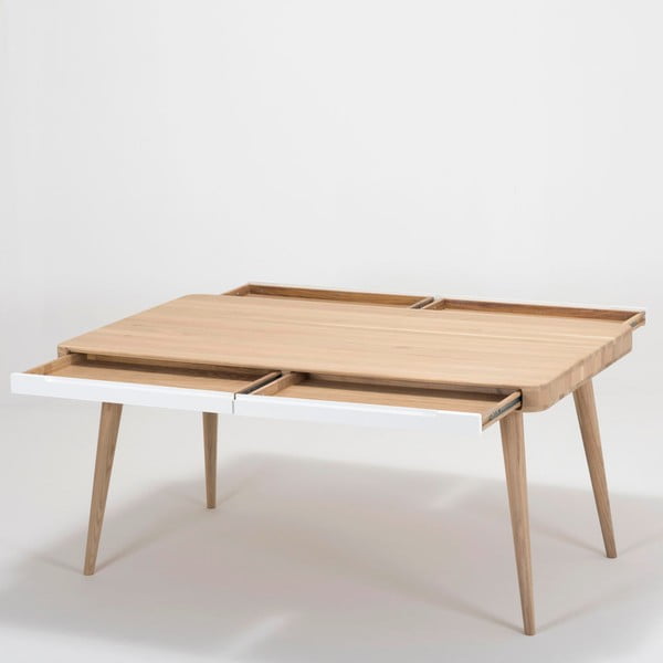 Jedálenský stôl z dubového dreva Gazzda Ena Two, 140 × 90 cm-image-3